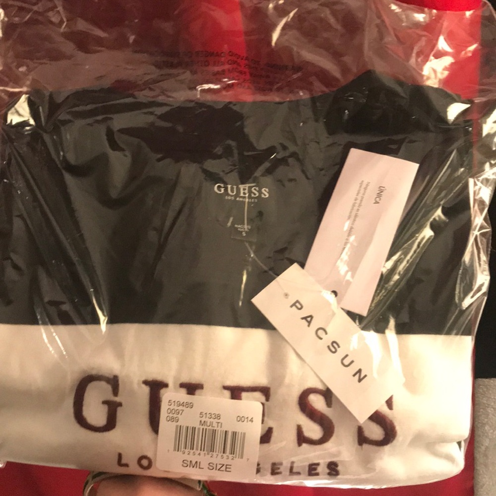NWT Guess wesley stripe s/s (plastic sealed) - Picture 5 of 5